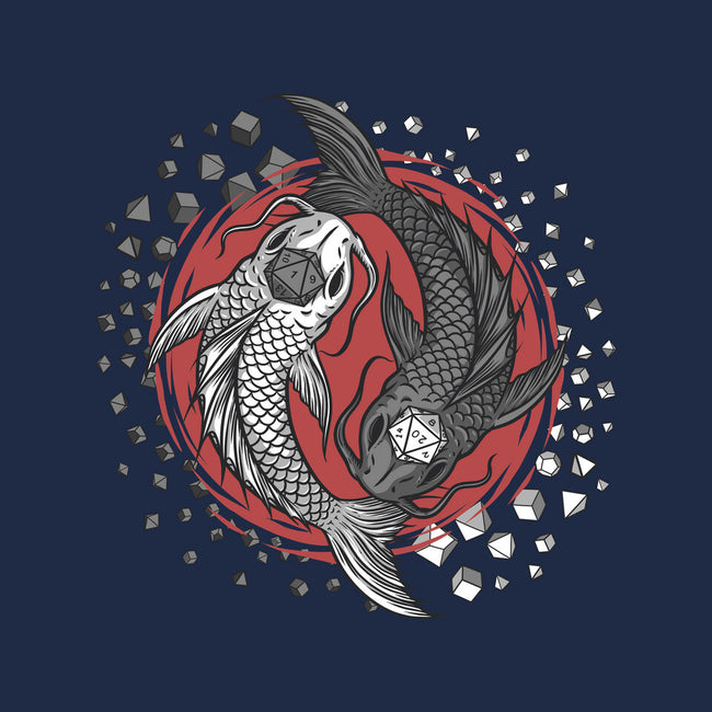 Dice Fish-none drawstring bag-ShirtGoblin