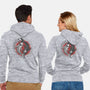 Dice Fish-unisex zip-up sweatshirt-ShirtGoblin