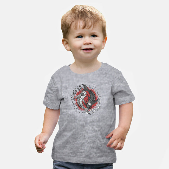 Dice Fish-baby basic tee-ShirtGoblin