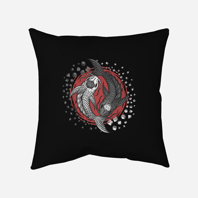 Dice Fish-none removable cover w insert throw pillow-ShirtGoblin