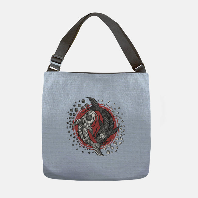 Dice Fish-none adjustable tote-ShirtGoblin