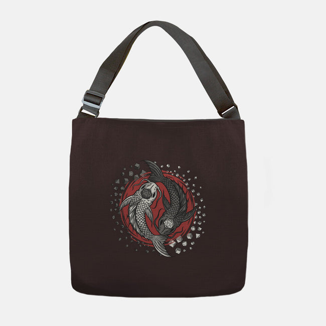 Dice Fish-none adjustable tote-ShirtGoblin