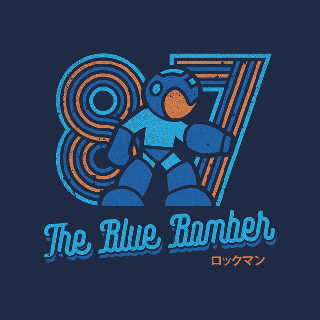 The Blue Bomber-womens fitted tee-Logozaste