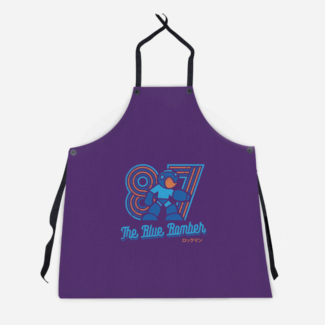 The Blue Bomber-unisex kitchen apron-Logozaste