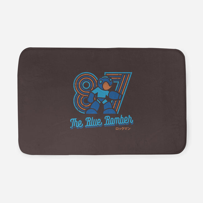 The Blue Bomber-none memory foam bath mat-Logozaste