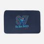 The Blue Bomber-none memory foam bath mat-Logozaste