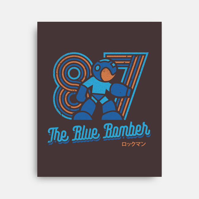 The Blue Bomber-none stretched canvas-Logozaste