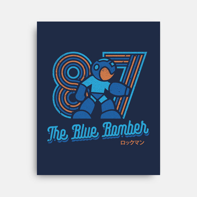 The Blue Bomber-none stretched canvas-Logozaste