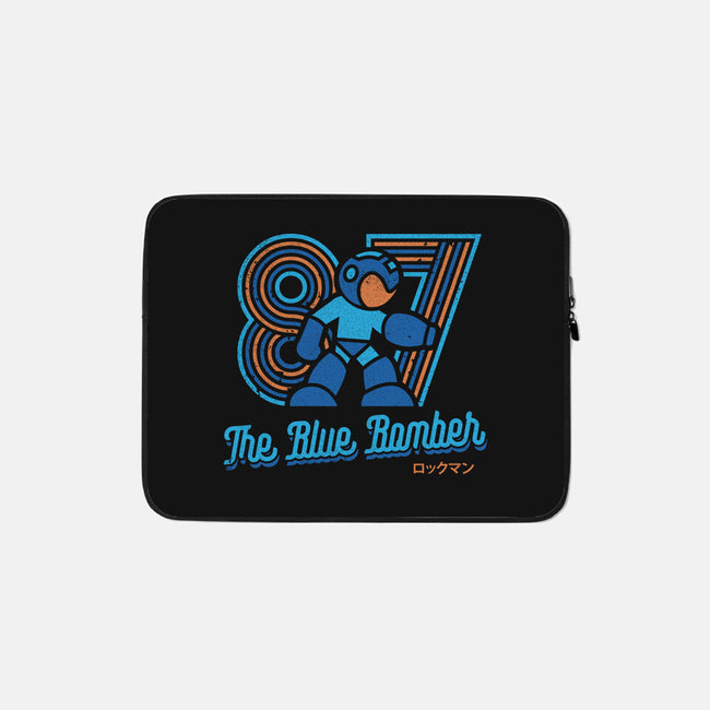 The Blue Bomber-none zippered laptop sleeve-Logozaste
