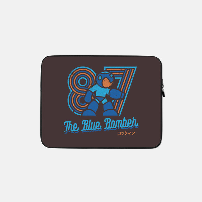 The Blue Bomber-none zippered laptop sleeve-Logozaste