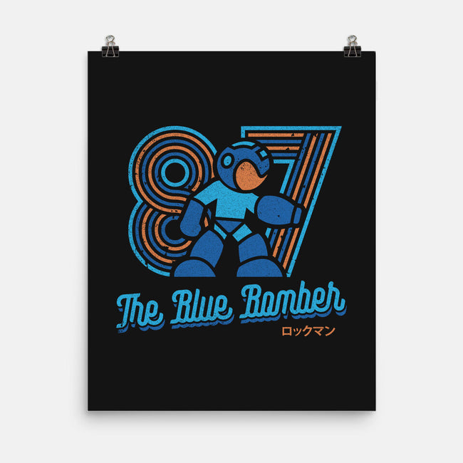 The Blue Bomber-none matte poster-Logozaste