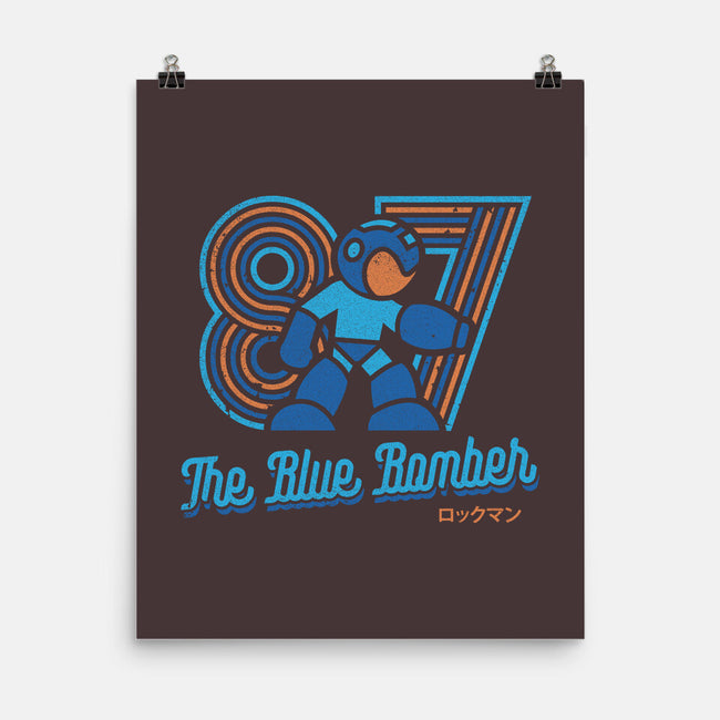 The Blue Bomber-none matte poster-Logozaste