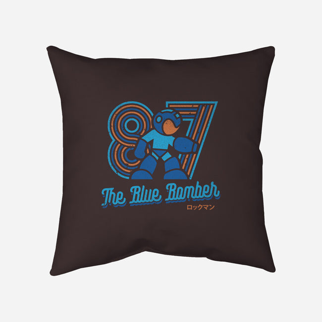 The Blue Bomber-none removable cover w insert throw pillow-Logozaste