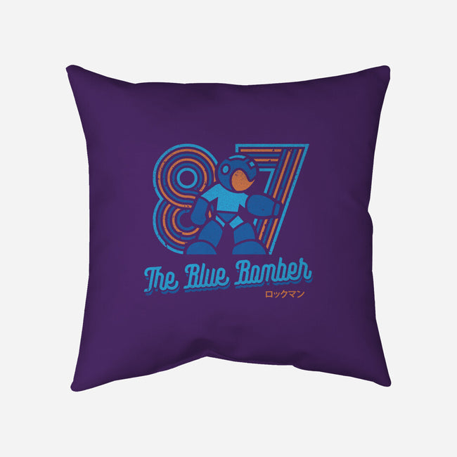 The Blue Bomber-none removable cover w insert throw pillow-Logozaste