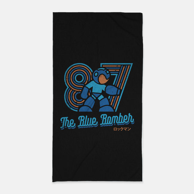 The Blue Bomber-none beach towel-Logozaste