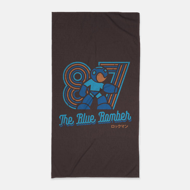 The Blue Bomber-none beach towel-Logozaste