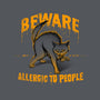 Beware! Allergic To People-none drawstring bag-tobefonseca
