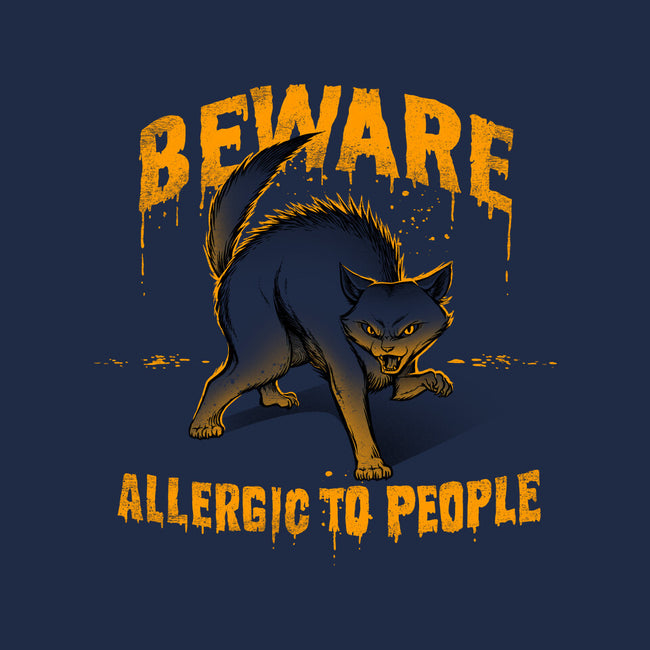 Beware! Allergic To People-none removable cover w insert throw pillow-tobefonseca