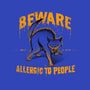 Beware! Allergic To People-womens racerback tank-tobefonseca