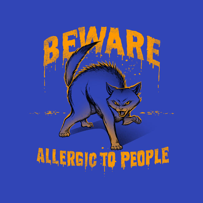 Beware! Allergic To People-none removable cover throw pillow-tobefonseca