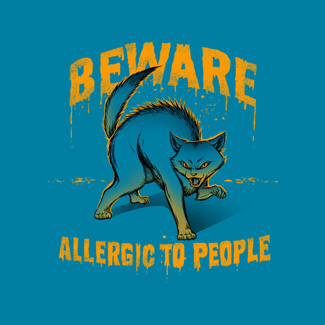Beware! Allergic To People-none removable cover w insert throw pillow-tobefonseca