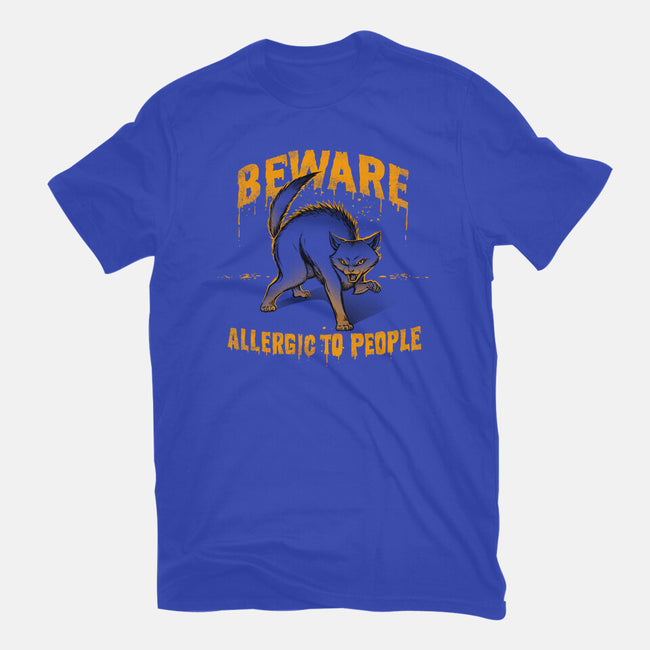 Beware! Allergic To People-youth basic tee-tobefonseca