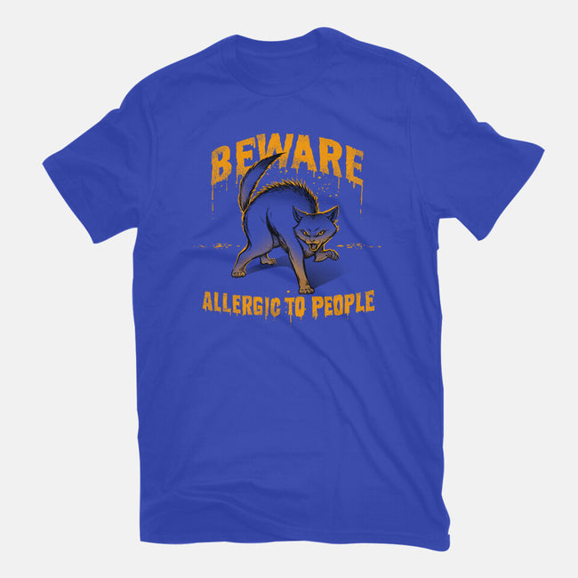 Beware! Allergic To People-womens fitted tee-tobefonseca