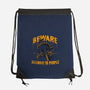 Beware! Allergic To People-none drawstring bag-tobefonseca