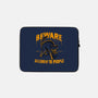 Beware! Allergic To People-none zippered laptop sleeve-tobefonseca