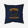 Beware! Allergic To People-none removable cover w insert throw pillow-tobefonseca