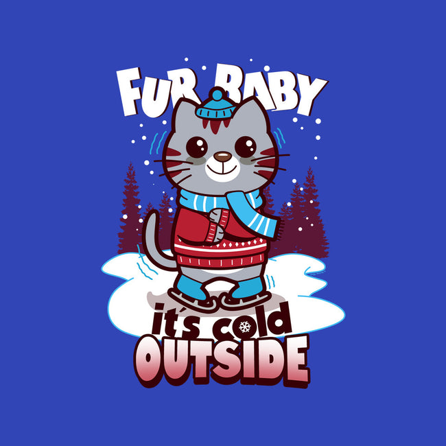 Fur Baby It's Cold Outside-none polyester shower curtain-Boggs Nicolas