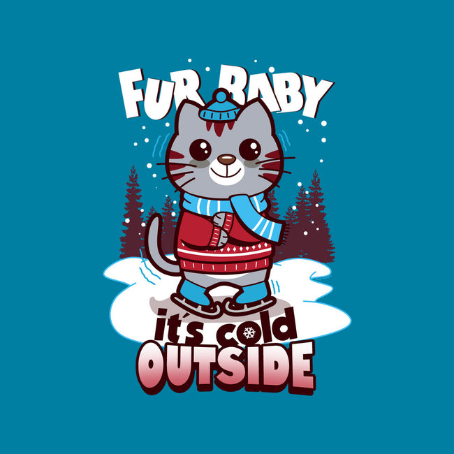 Fur Baby It's Cold Outside-none fleece blanket-Boggs Nicolas