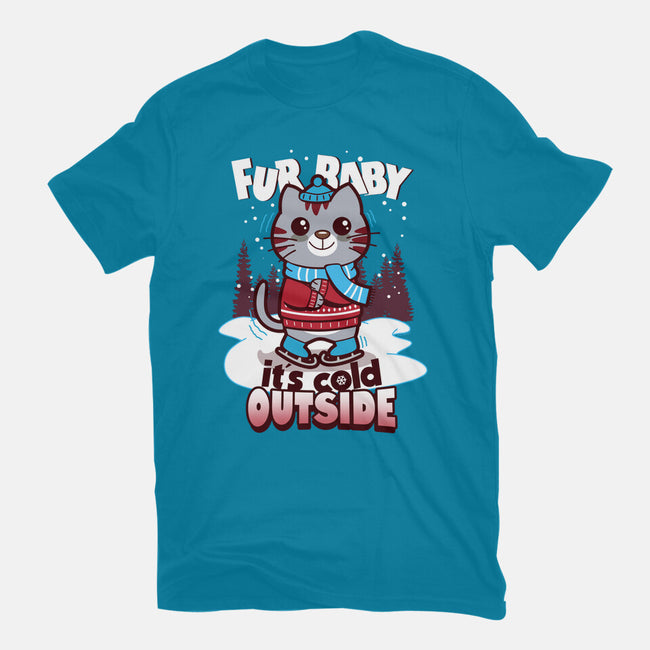 Fur Baby It's Cold Outside-unisex basic tee-Boggs Nicolas