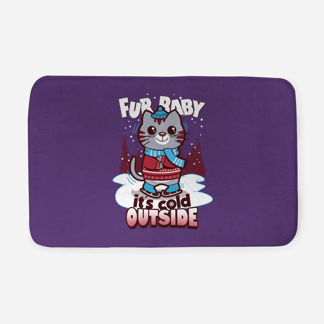 Fur Baby It's Cold Outside-none memory foam bath mat-Boggs Nicolas