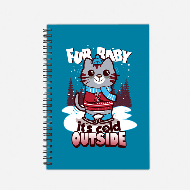Fur Baby It's Cold Outside-none dot grid notebook-Boggs Nicolas