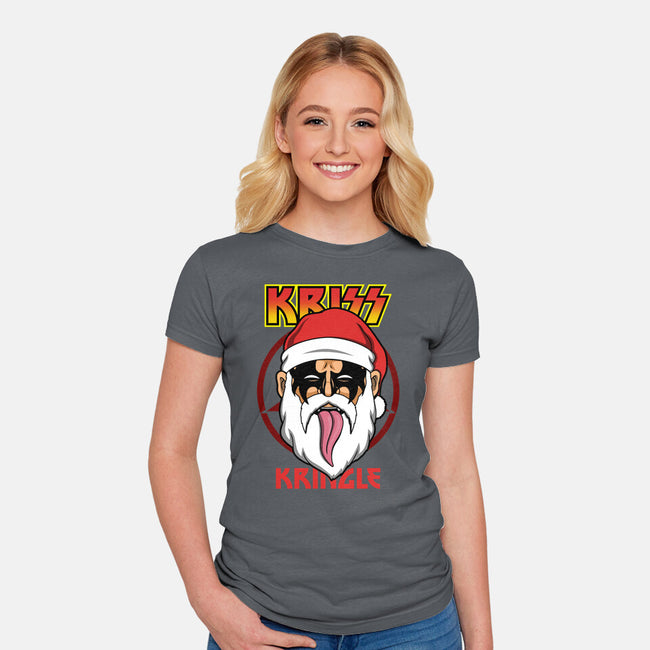 Kriss Kringle-womens fitted tee-Boggs Nicolas