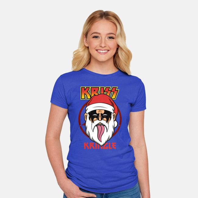 Kriss Kringle-womens fitted tee-Boggs Nicolas