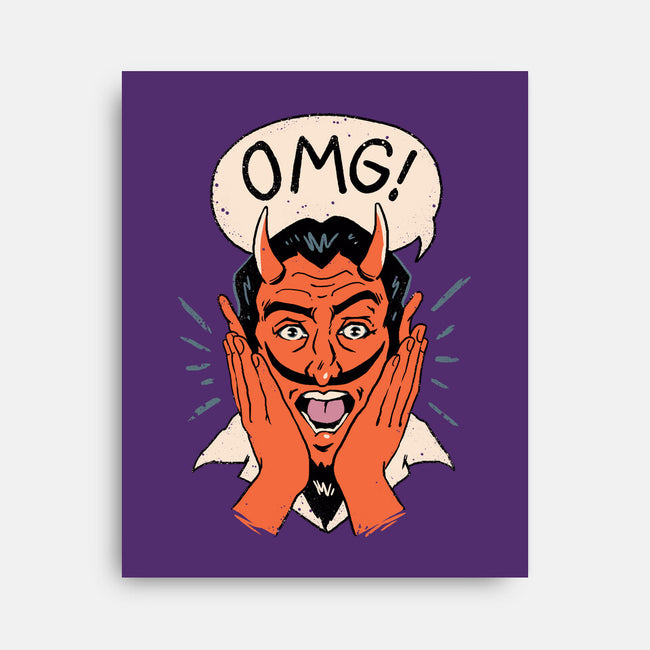 OMG Satan!-none stretched canvas-vp021