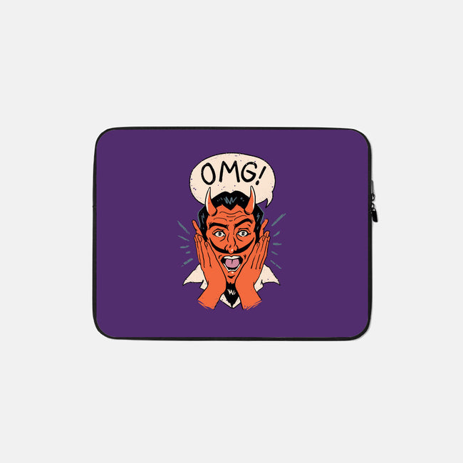 OMG Satan!-none zippered laptop sleeve-vp021