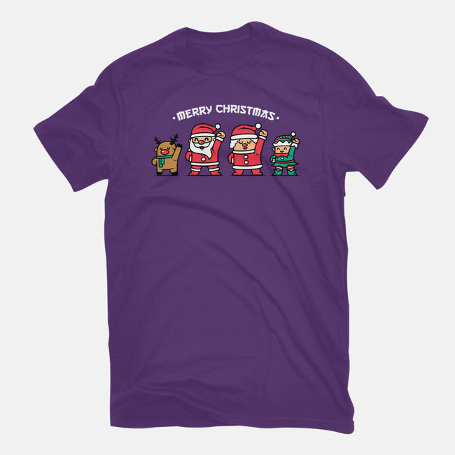 Merry Christmas Family-womens basic tee-krisren28