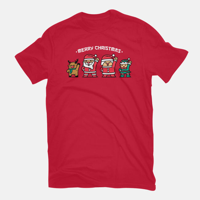 Merry Christmas Family-womens fitted tee-krisren28