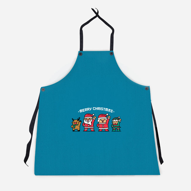 Merry Christmas Family-unisex kitchen apron-krisren28