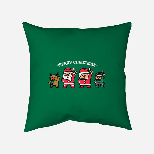 Merry Christmas Family-none removable cover w insert throw pillow-krisren28