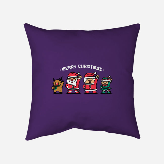 Merry Christmas Family-none removable cover w insert throw pillow-krisren28