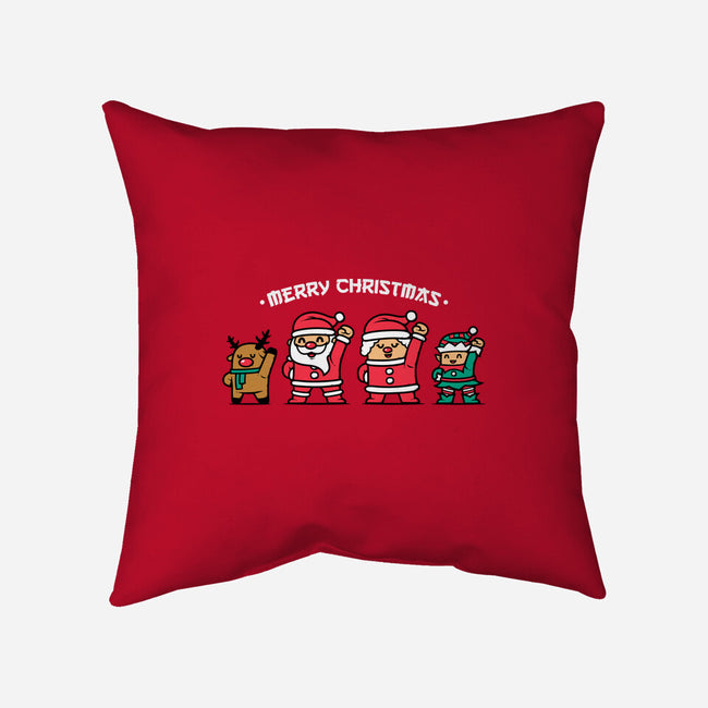 Merry Christmas Family-none removable cover w insert throw pillow-krisren28
