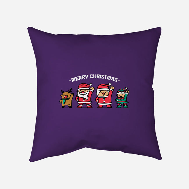 Merry Christmas Family-none removable cover throw pillow-krisren28