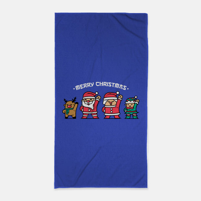 Merry Christmas Family-none beach towel-krisren28