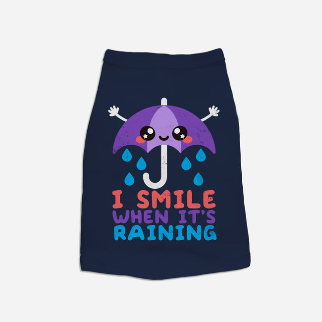 I Smile When It's Raining-cat basic pet tank-NemiMakeit