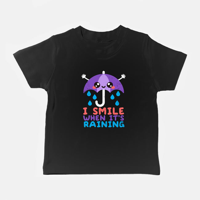 I Smile When It's Raining-baby basic tee-NemiMakeit