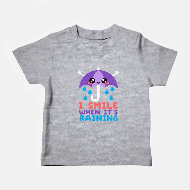 I Smile When It's Raining-baby basic tee-NemiMakeit